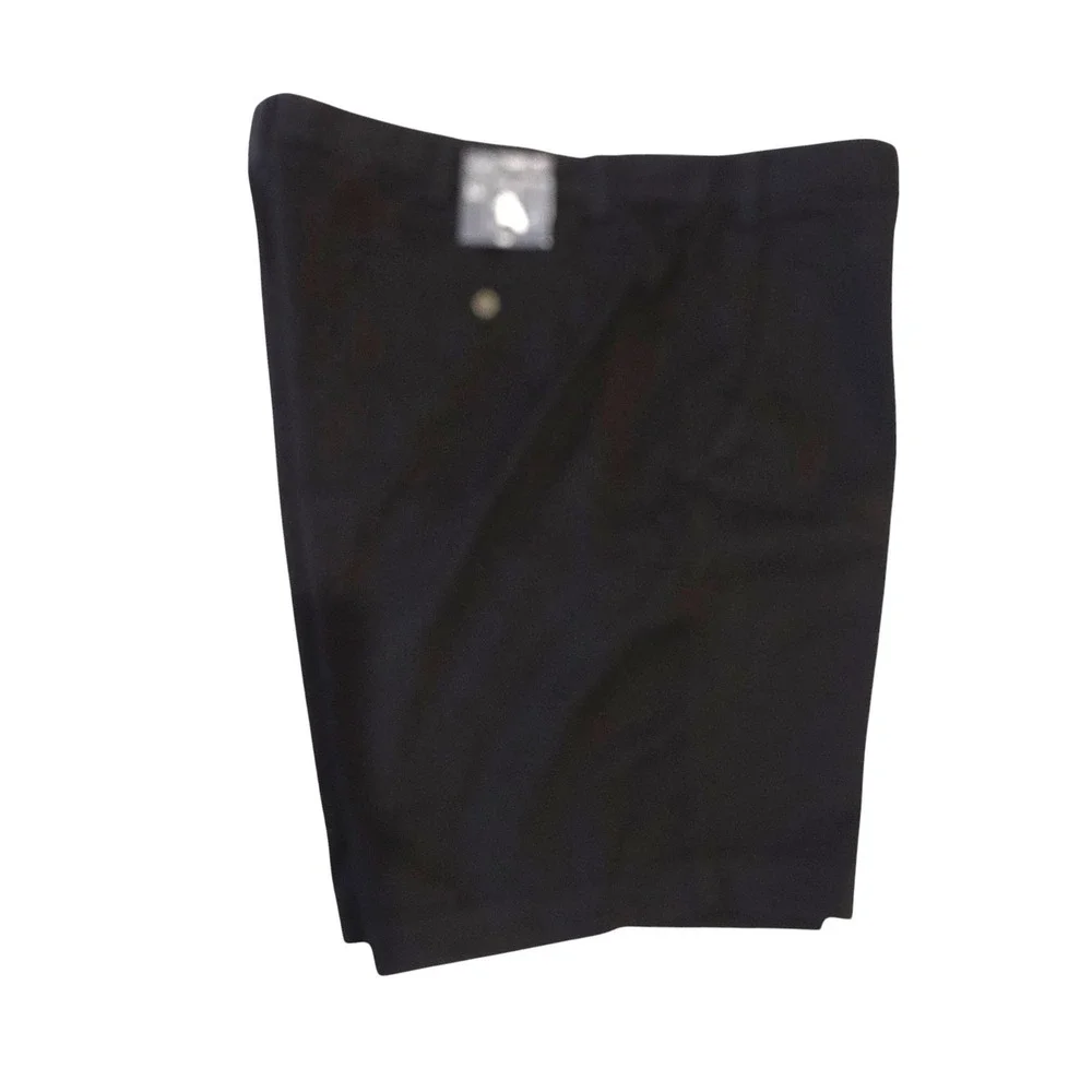 St Johns Bay Mens Chino Shorts Black‎ Comfort Stretch Flat Front 50 Big